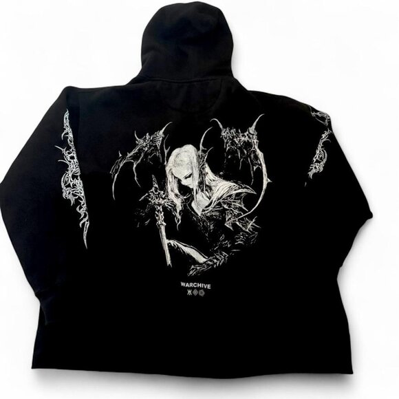 WARCHIVE cybersigilism unisex claymore fairy graphic heavyweight fleece hoodie - Picture 1 of 8